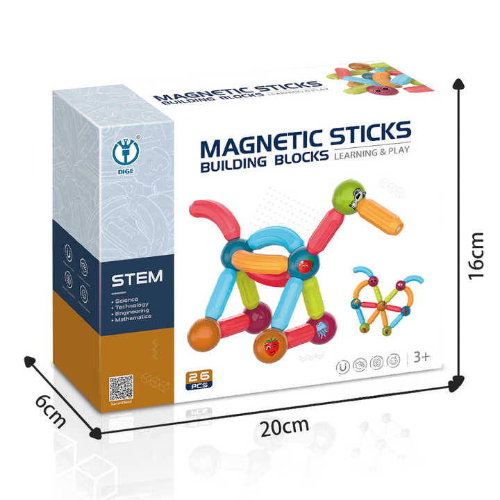 Sticks Building Blocks 26 pcs High Quality Toyzee